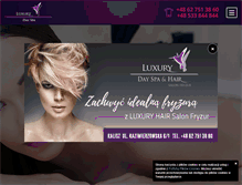 Tablet Screenshot of luxurydayspa.pl
