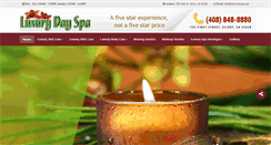 Desktop Screenshot of luxurydayspa.net